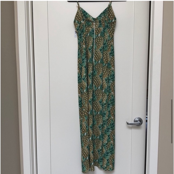NWT Show Me Your Mumu Leyton Pineapple Maxi Dress - Picture 2 of 8